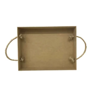 Charola MDF grande con cuerda