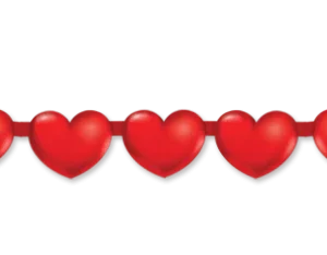 Corazones Rojos Adorno Móvil