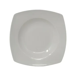 Plato de cerámica hondo cuadrado 1 Pza