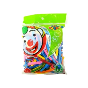 Globos Zeppelin Surtido #270 - Globos Payaso - 100 Piezas