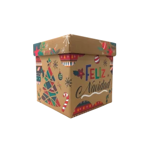 Caja de Regalo Navideña 20x20 cm