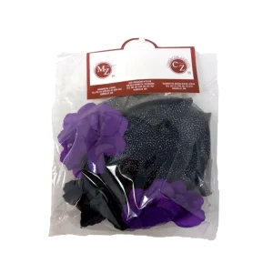 Diadema de Catrina con Velo Corto