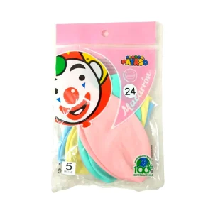 Globos Macarrón #24 - Globos Payaso - 5 Piezas