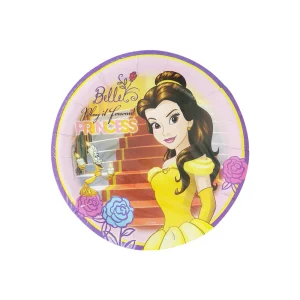 La Bella y La Bestia Platos Pasteleros 6 Pzas