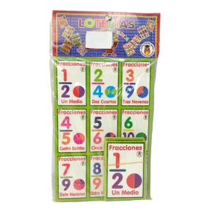 Lotería didáctica de fracciones