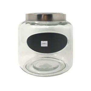 Frasco de vidrio con blackboard BH Cristalería y Regalos 4.6 L