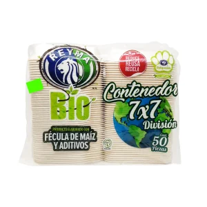 Contenedor 7 x 7 Biodegradable Reyma - 50 piezas
