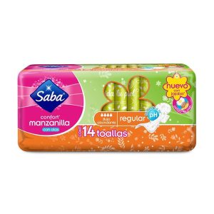Saba Toalla Femenina Confort Manzanilla Con Alas 14'S