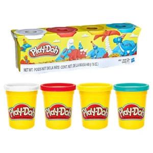 Play-Doh  Set de 4 Latas de Masa Moldeable