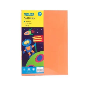 Solita Resmilla De Cartulina Naranja