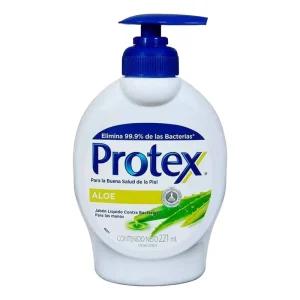 Jabón Líquido Antibacterial Protex Aloe 221 ml