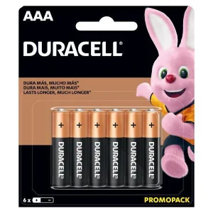 Duracell Bateria Aaa 6 Piezas