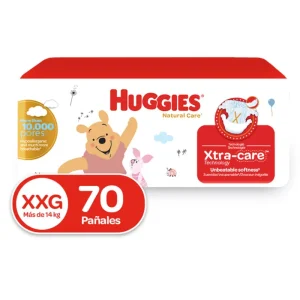 Pañales Huggies Natural Care Etapa 5/XXG 70U
