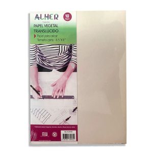 Alher Papel Vegetal Traslucido Para Calcar 10H