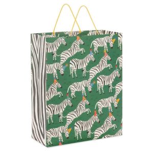 Hallmark Bolsa De Regalo Fiesta De Zebras 15.5"